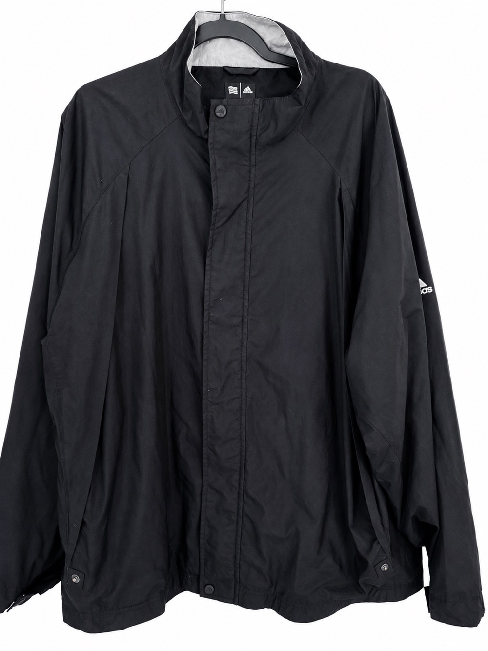 Vintage Adidas Climashield Storm Men’s Black Windbreaker Jacket 90s Y2K Golf XL